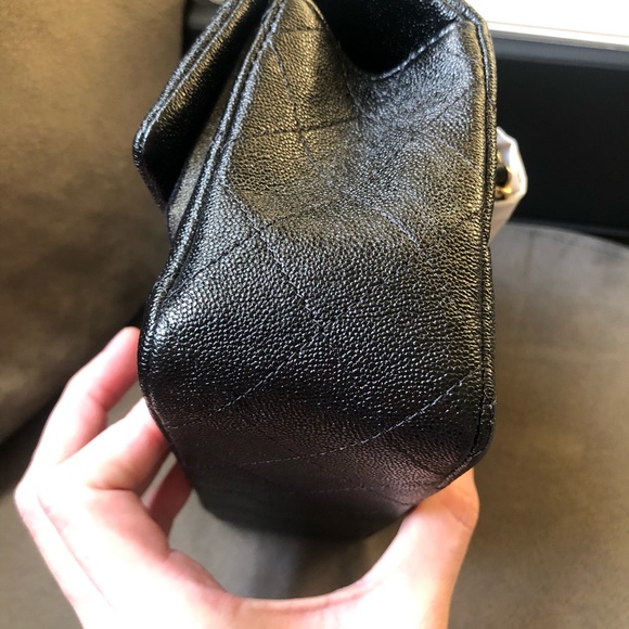 💞Last call💞Authentic Chanel 21S Cavair Top Handle Mini Rectangular💞 - Picture 7 of 14